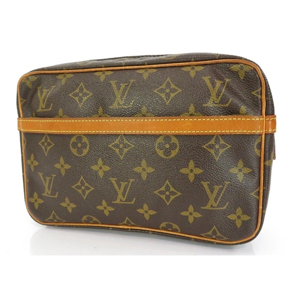 Louis Vuitton Monogram Toiletry Bag in Brown and Gold - Picture 1 of 13